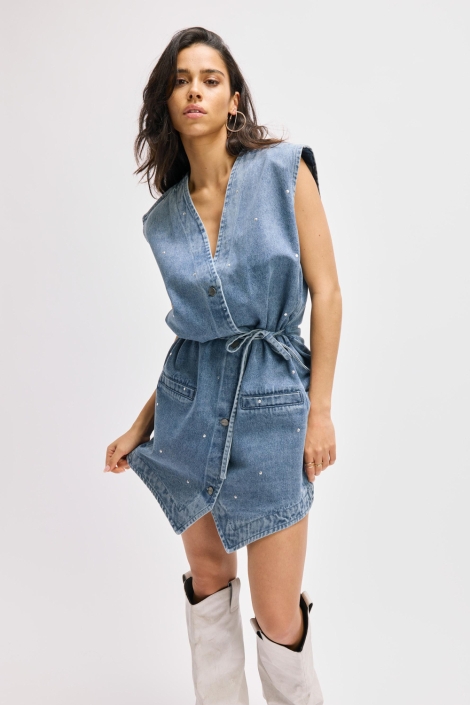 Refined Department r2508672696 guilia gilet dress